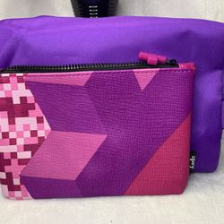 2 ASSORTED MAKE UP BAGS 