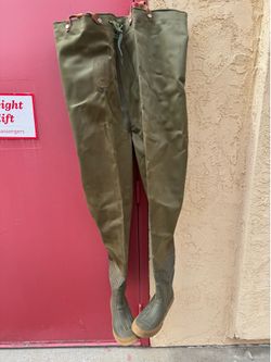 Vintage Hodgman Brighton waders Dark Green size 13
