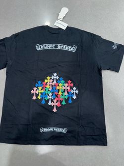 Chrome Hearts Multi-Color Cross Graphic T-Shirt