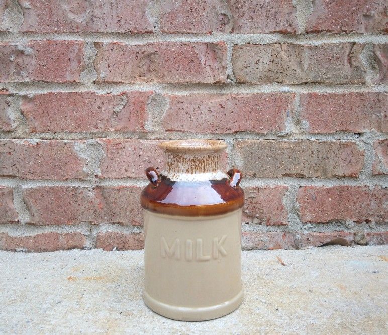 Vintage Enesco Stoneware Milk Jug