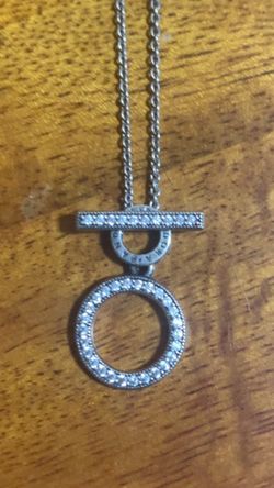 Pandora Silver Circle Pendant Necklace