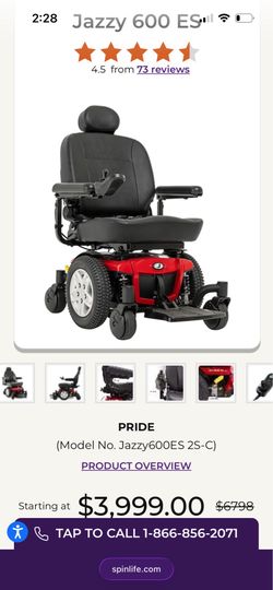 Pride electric wheelchair