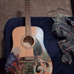 Fender Acoustic Guitar Original Art