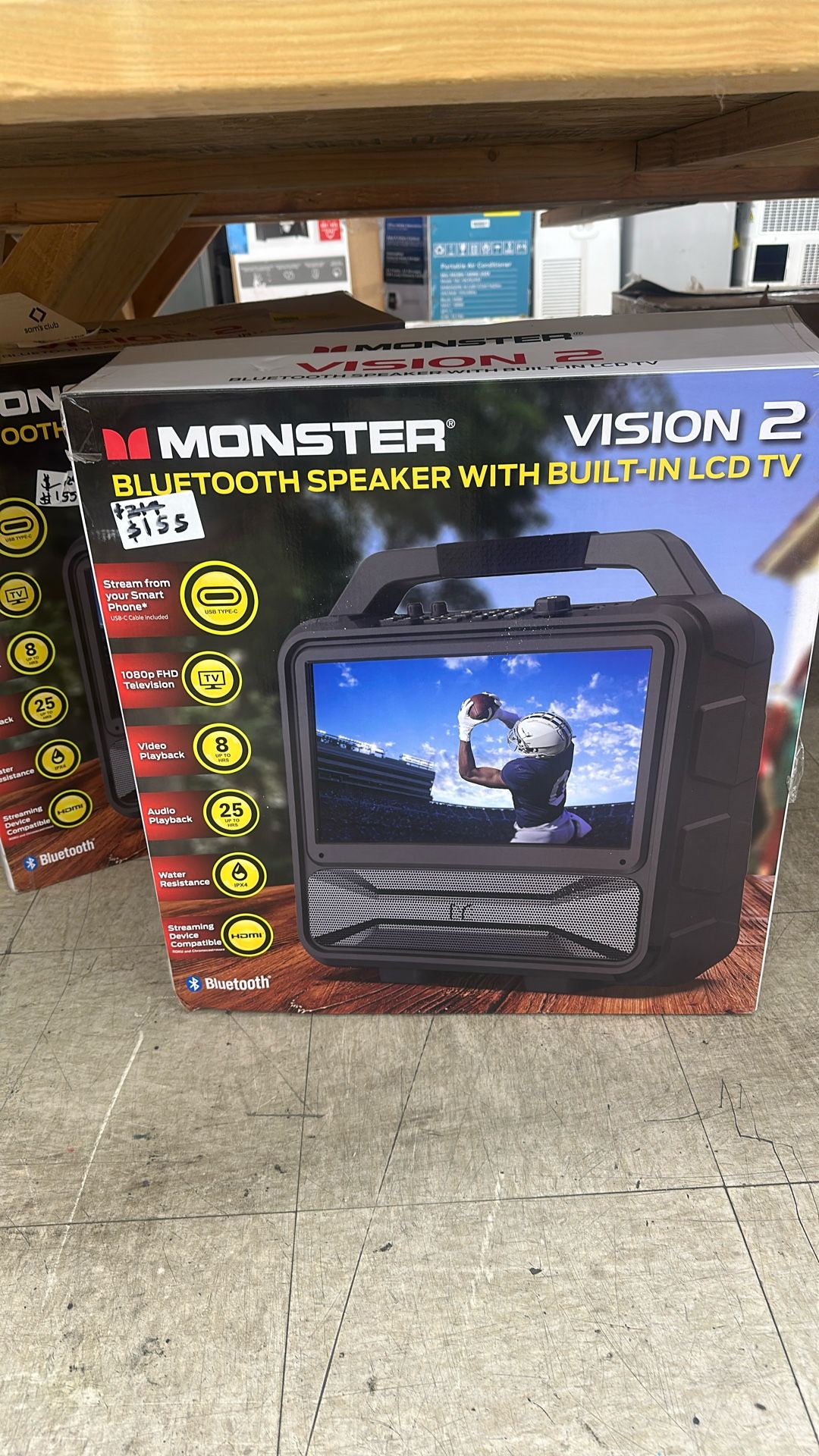 Monster Vision 2 Bluetooth Speaker With Built In LCD Tv