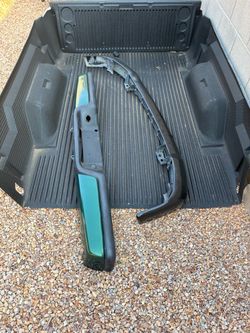 Truck bed liner, front and rear bumper