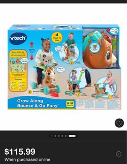Vtech grow along bounce and go pony