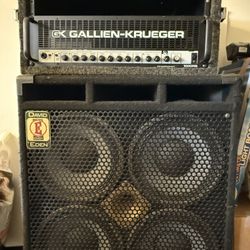 Gallien Krueger 1000RB Bass Amp & David Eden 4x10 700W Cabinet