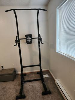 Pull Up Bar & Dip Station (360lbs Capacity)  Sportsroyals Power Tower