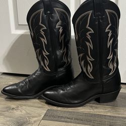 Justin Cowboy Boots Men Size 10