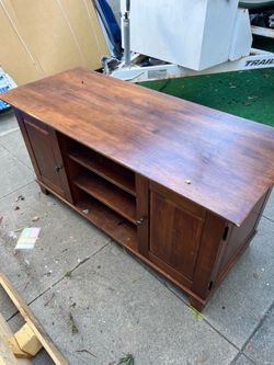 Free Large Wooden TV Stand