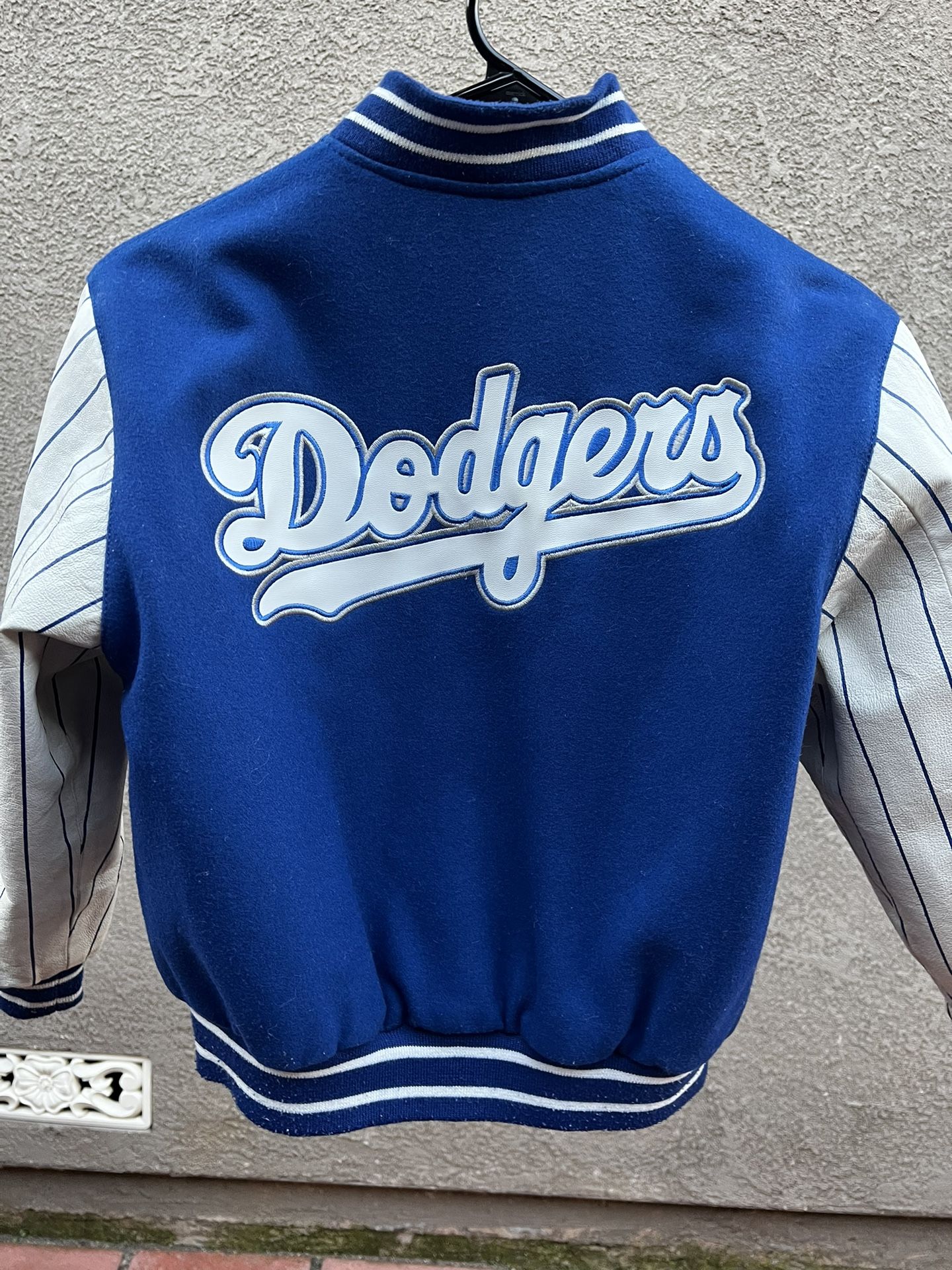 Girls Leather Reversible Dodgers Jacket Size 12/14