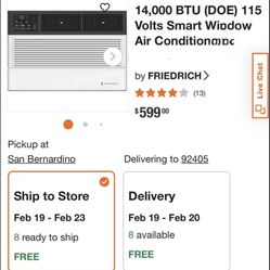 Window Air Conditioner 14,000 BTU