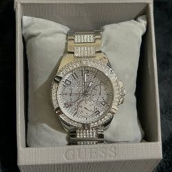 SILVER GUESS WATCH FOR MEN