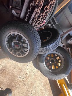 Tacoma wheels and tires.