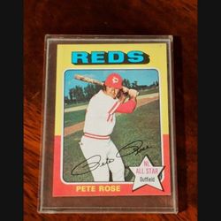 Vintage Pete Rose 1975   Baseball Card 