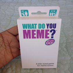 What Do You Meme? On The Go! Card Game A Bite Sized Game For Meme Lovers