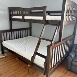 Twin over full bunk bed