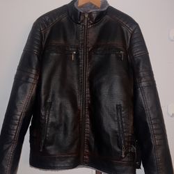 Leather Jacket Fur Lined Interior 