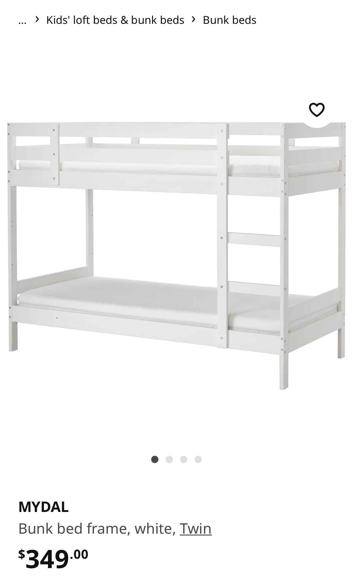 IKEA Twin Bunk Bed 