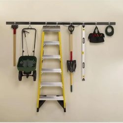 Fasttrack 48 in. Hang Rail, Wall Mounted Storage and Organization System Rail for Home/Garage