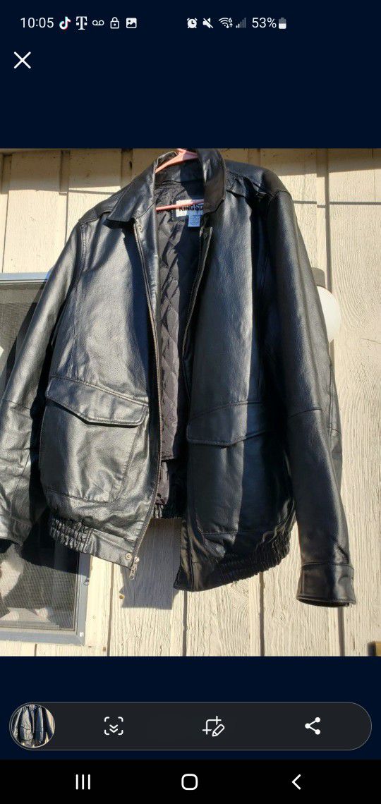 Geniune Leather Mens Coat 