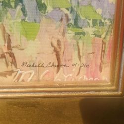 Signed Framed Artwork by Michelle Cheaman 2001