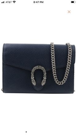 Gucci Mini Dionysus Chain Wallet Blue Agata