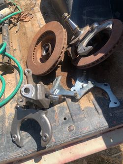 Mustang 2 drop spindles and caliper brackets