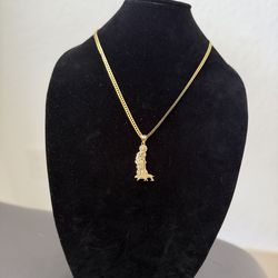 10k gold chain 22” 4.5mm