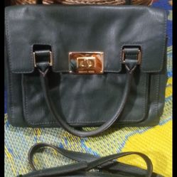 Michael Kors Green Leather Crossbody Purse