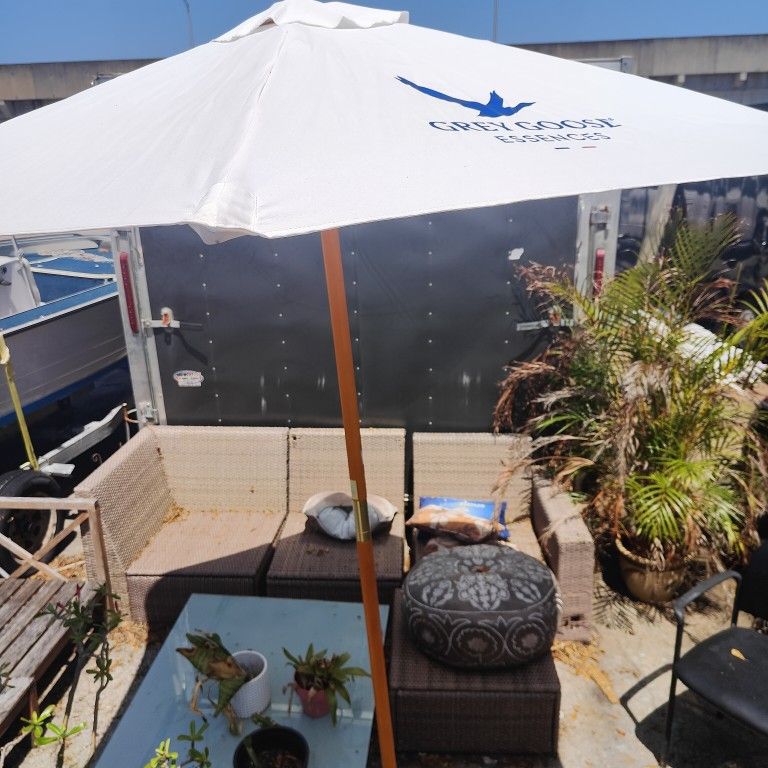 Grey Goose Essences Bamboo Outdoor Umbrella