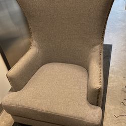 Grey Wing Chair $140