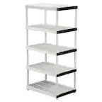 5 Tier Hard Plastic Shelving Unit X 2