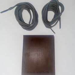 Designer Olive Green Flat Shoelaces + Pouch (~45”)