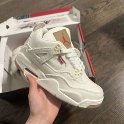 Levi's x Air Jordan 4 Retro 'White Denim'
