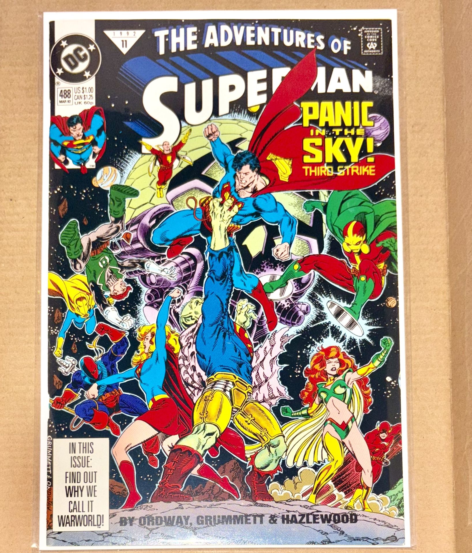 DC Comics The Adventures of Superman #488 Panic in the Sky! 1992 Comic Book