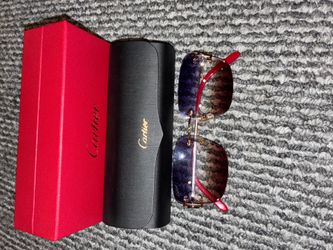 100% Authentic Cartier Glasses available in WEST Tx area. Will come to you or pick up location. CASH ONLY!! Price negotiable.