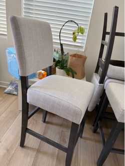Grey barstool chairs good condition