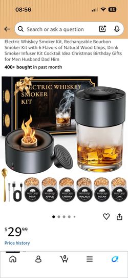 Electronic whiskey smoker kit