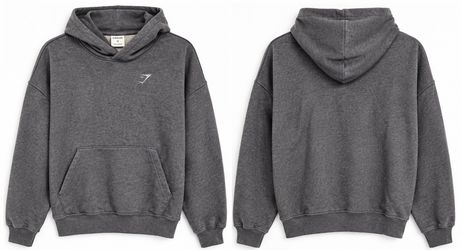 Gymshark Gray Oversized Pullover Hoodie Women's XS