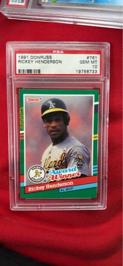 1991 Donruss Rickey Henderson #761 PSA 10