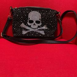 Black Skull Crossbody Bag