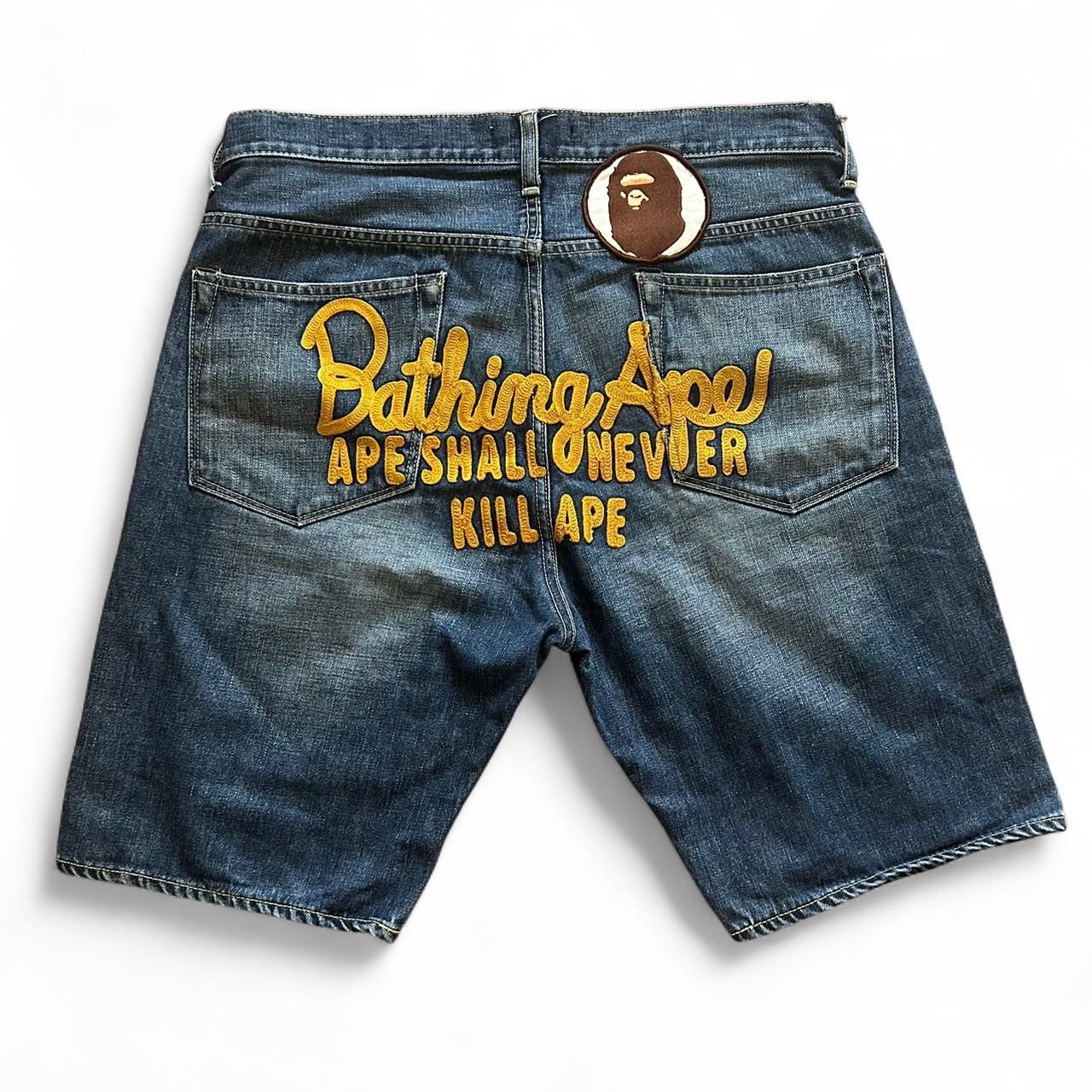 BAPE Men's Blue and Navy Shorts(59)11