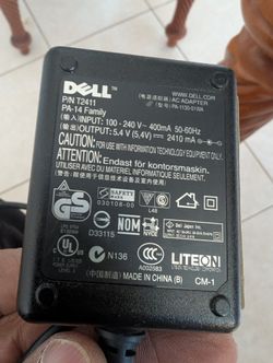 DELL P/n T2411 5.4V 2.41 Amp AC Adapter power supply AXIM PDA's PA-14 Family