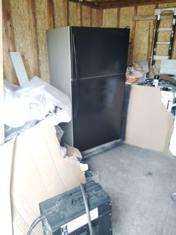 Black Top-Freezer Refrigerator
