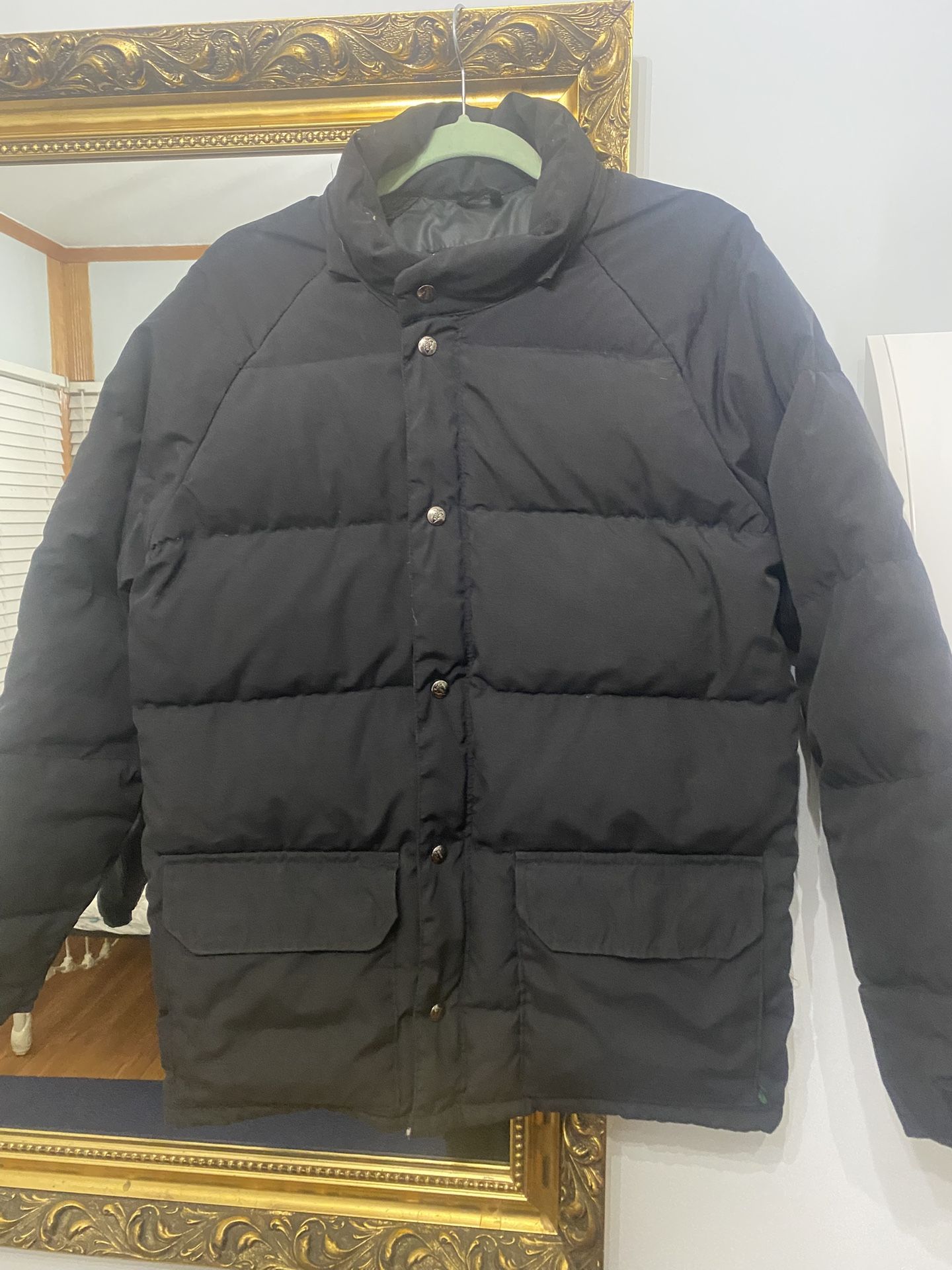 Woods Canada Black Down Puffer Coyote Fur S