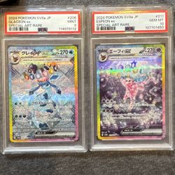 Both Jpn Espeon And Gleacon Psa Graded