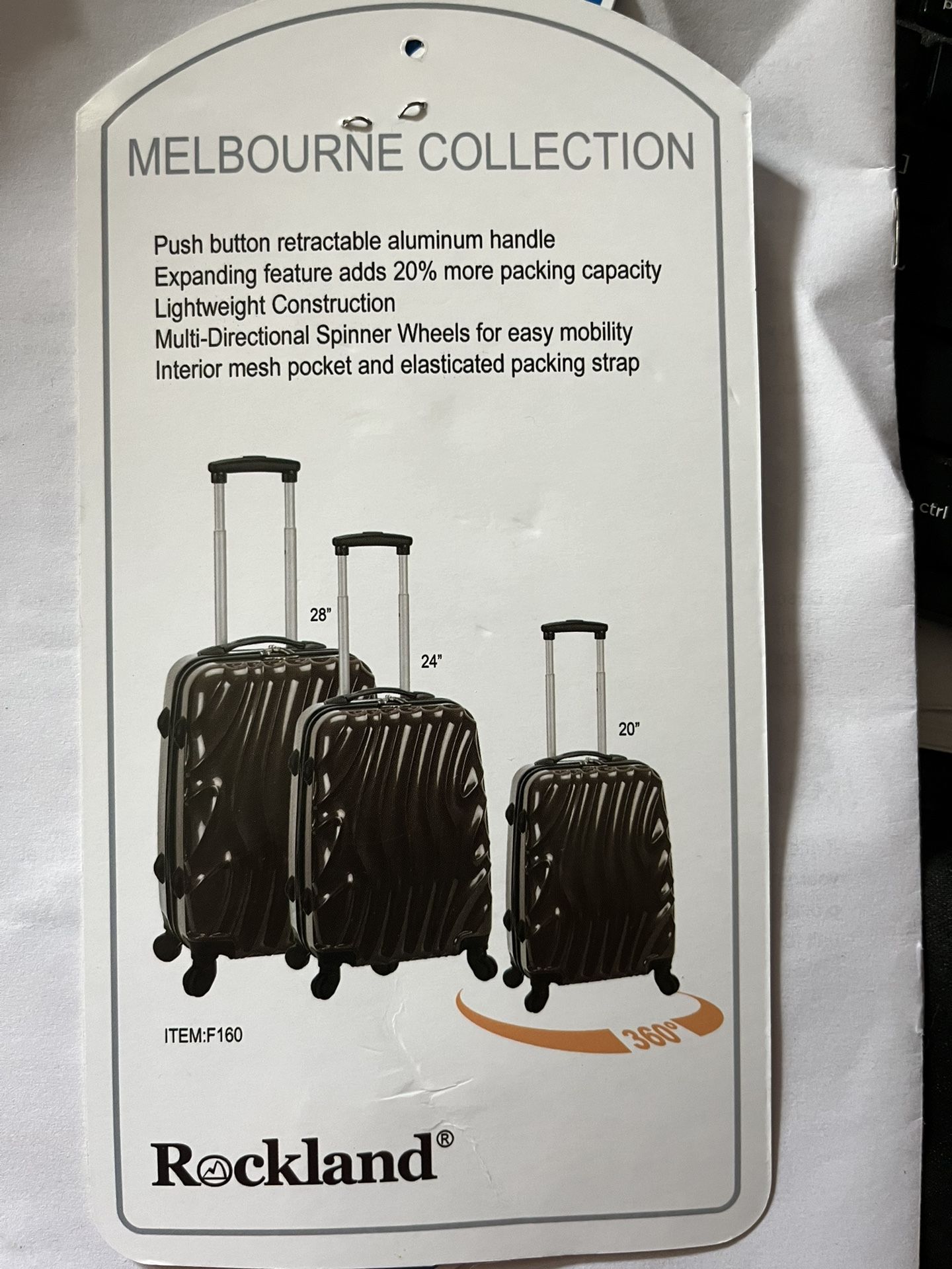 3 In 1 Luggage Hard Side Set