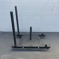 TITAN Pro Sled…. Push, Pull, Drag Heavy Duty Sled…. Home Gym Fitness For Less….