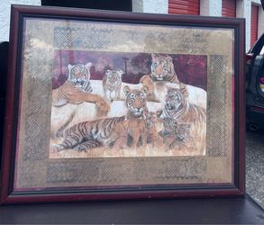 Tiger Family Art Decor